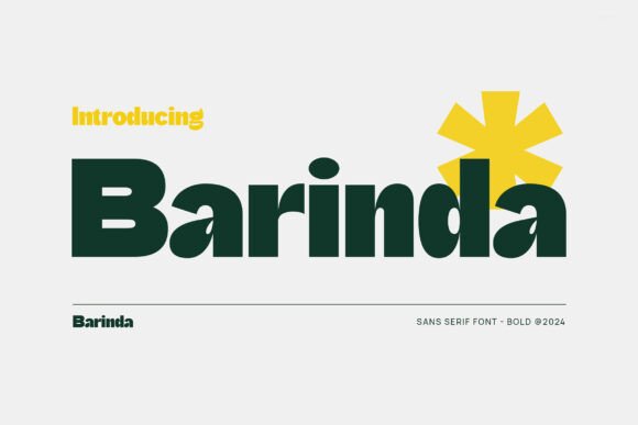 Barinda: A Modern Sans Serif for Branding Projects