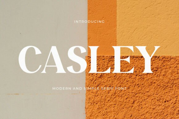 Casley: A Modern Serif Font for Editorial Elegance