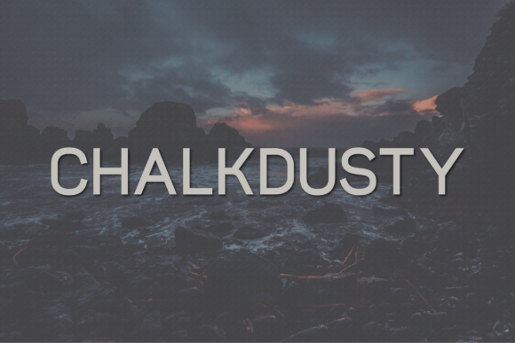 Chalkdusty: A Bold Sans Serif Font for Digital Design