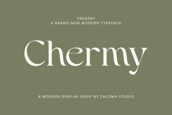 Chermy: A Serif Font for Modern Branding and Design