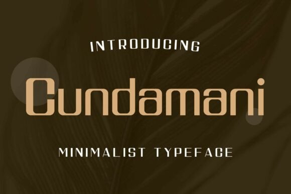 Cundamani Sans Serif Font for Modern Web Design