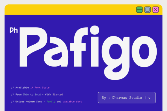 Dh Pafigo – A Friendly Sans Typeface for Modern Brands