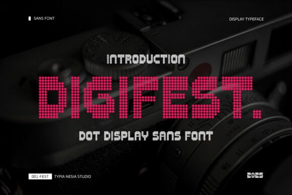 Digifest: A Modern Dot Display Sans for Editorial Projects