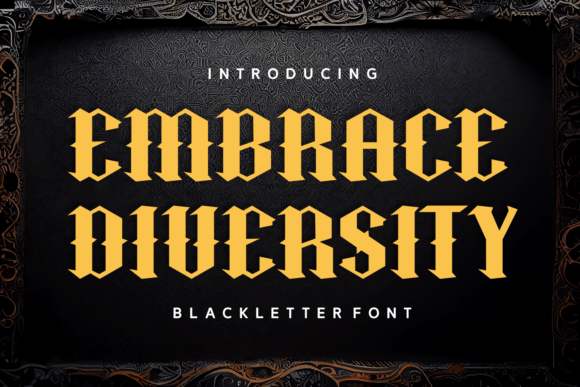 Embrace Diversity Font for Handmade Creations