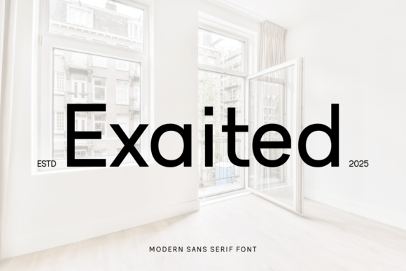 Exaited: A Modern Sans Serif Font for Clean Branding