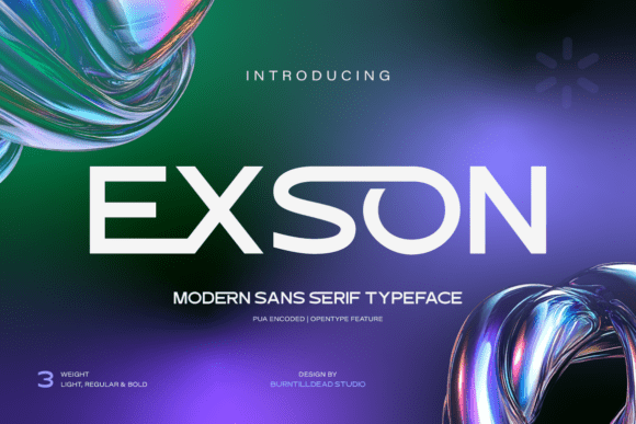 Exson: A Modern Sans Serif Font for Your Business Branding