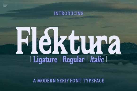 Flektura: A Modern Serif Font for Web Design Projects