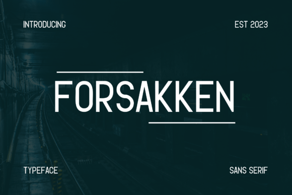 Forsakken: A Modern Font for Your Brand's Visual Upgrade