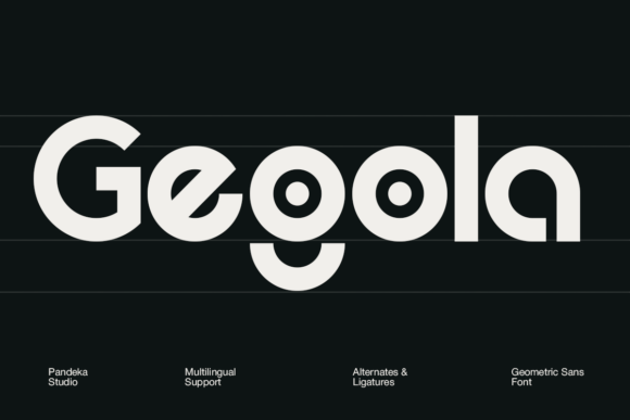 Gegola: A Modern Font for Polished Branding