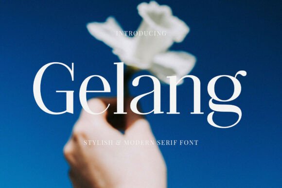 Gelang: A Modern Serif Font for Branding Projects