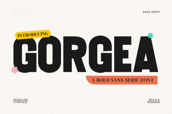 Gorgea: A Modern Sans Serif Font for Bold Branding