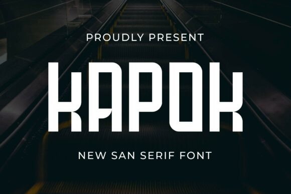 Kapok: A Bold Sans Serif Font for Small Business Branding