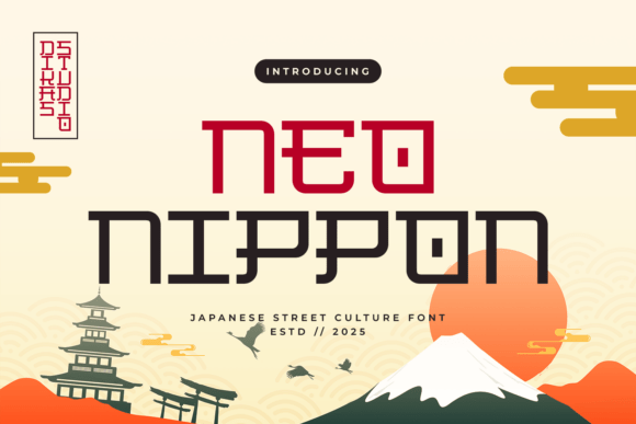 Neo Nippon Font for Handmade Creations