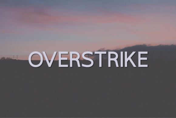 Overstrike: A Bold Font for Impactful Brand Campaigns