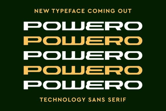 Powero: A Bold Sans Serif Font for Commanding Brand Designs