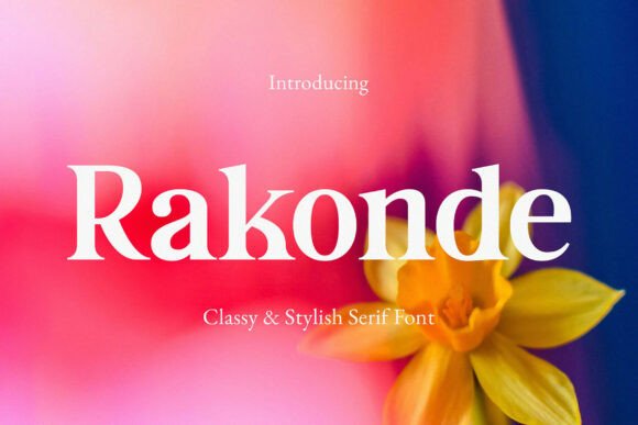 Rakonde Serif Font for Handmade Creations