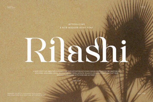 Rilashi - A Modern Serif Font for Branding