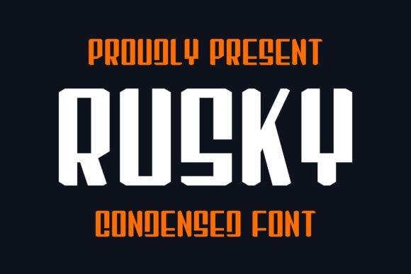 Rusky: A Strong and Versatile Sans Serif Font for Makers