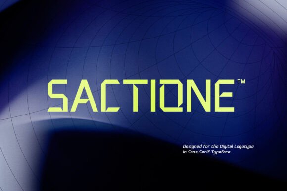 Sactione: A Modern Sans Serif Font for Clean Branding
