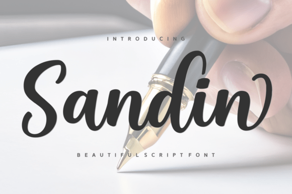 Sandin Script Font for Modern Branding Projects