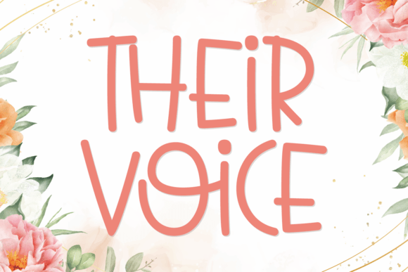Their Voice: A Playful Font for Modern Branding